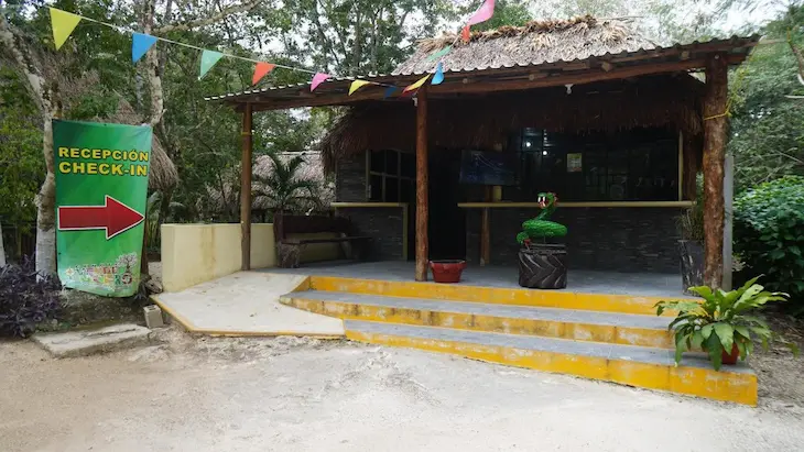 recepcion en cenote