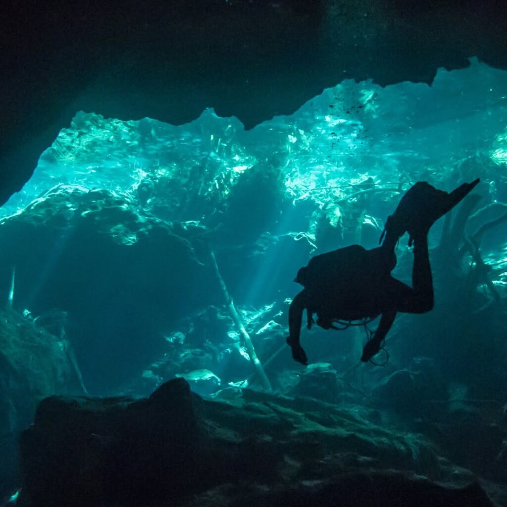 buceo en caverna MExplor